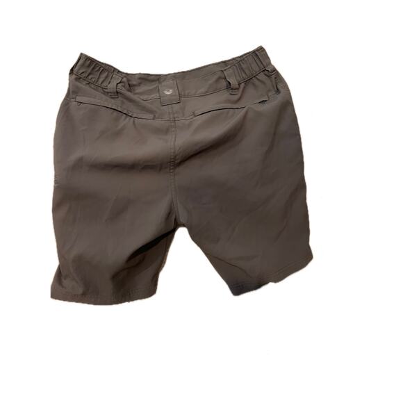 Wrangler Gray Nylon Poly Flat Front Shorts W: 36 - Picture 2 of 3